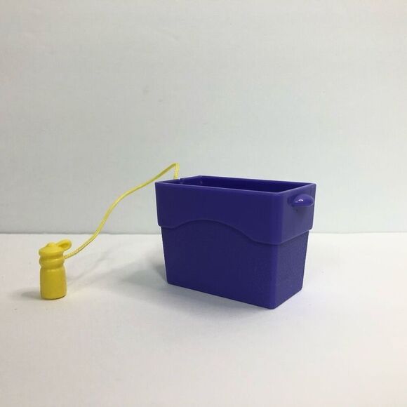 fisher price loving family camping cabin purple cooler  w/ yellow water bottle - Picture 2 of 7